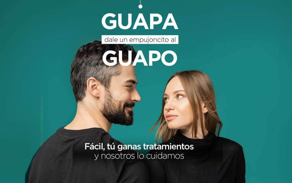 Guapa, dale un empujoncito al guapo