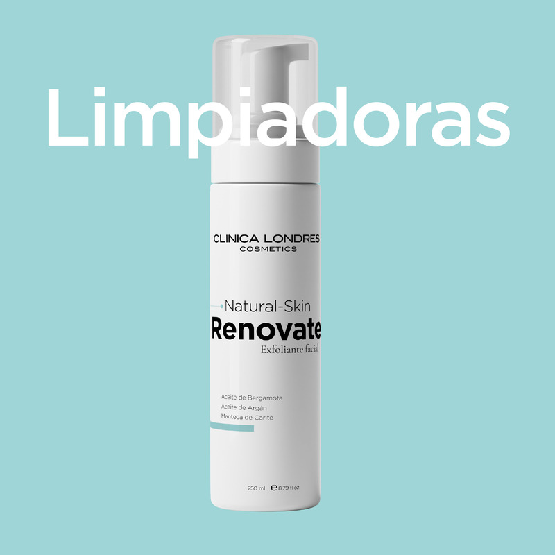 Cosméticos limpiadores de Clínica Londres