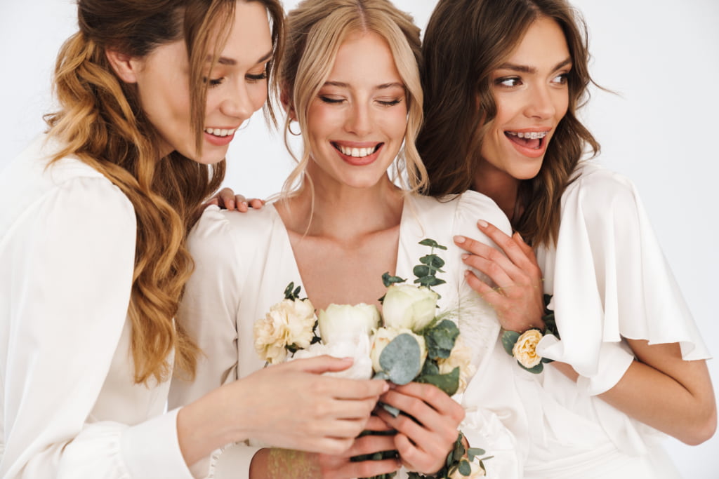 mujer en el día de su boda